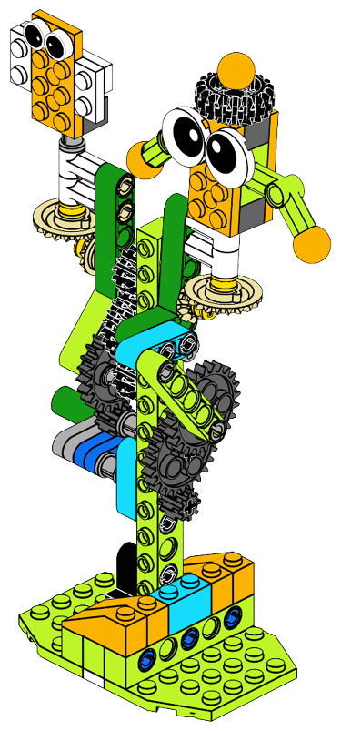 Manual Rotating Yl Man 3 | Robot Master Premium STEM Kit | Makerzoid