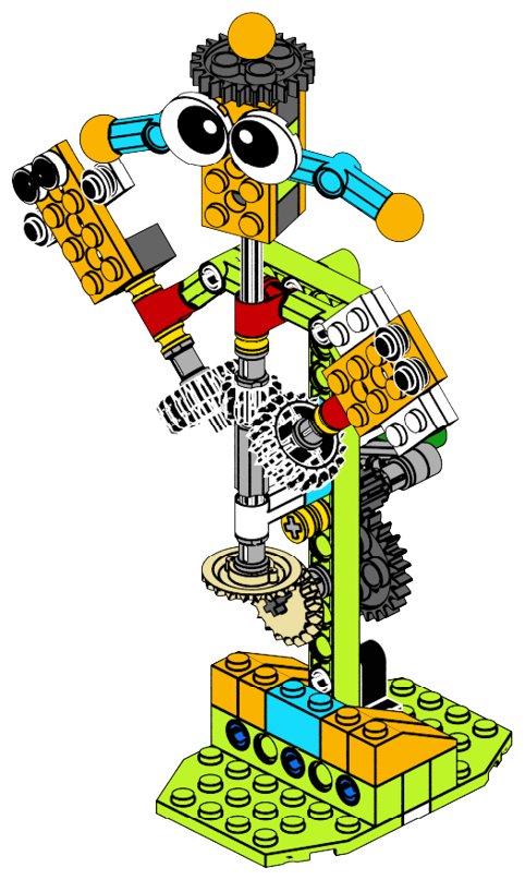 Manual Rotating Yl Man 7 | Robot Master Premium STEM Kit | Makerzoid