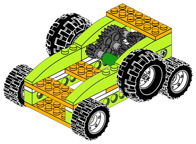 Inertia Car 1 | Robot Master Standard STEM Kit | Makerzoid