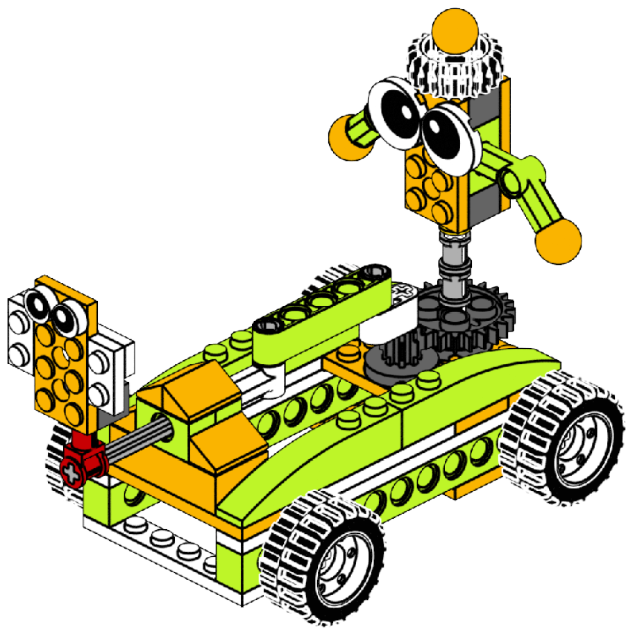 Car With Yl Man 4 | Robot Master Standard STEM Kit | Makerzoid