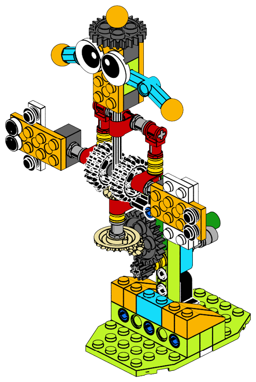 Manual Rotating Yl Man 6 | Robot Master Standard STEM Kit | Makerzoid