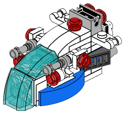 Space Battleship | Fun Building Blocks STEM Kit | Makerzoid