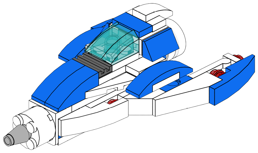 Star Fighter | STEM-набір Fun Building Blocks | Makerzoid