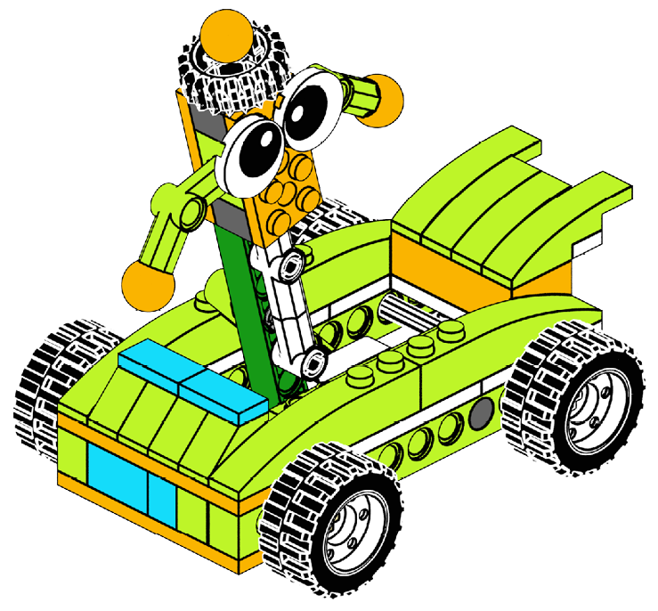 Car With Yl Man 2 | Robot Master Premium STEM Kit | Makerzoid