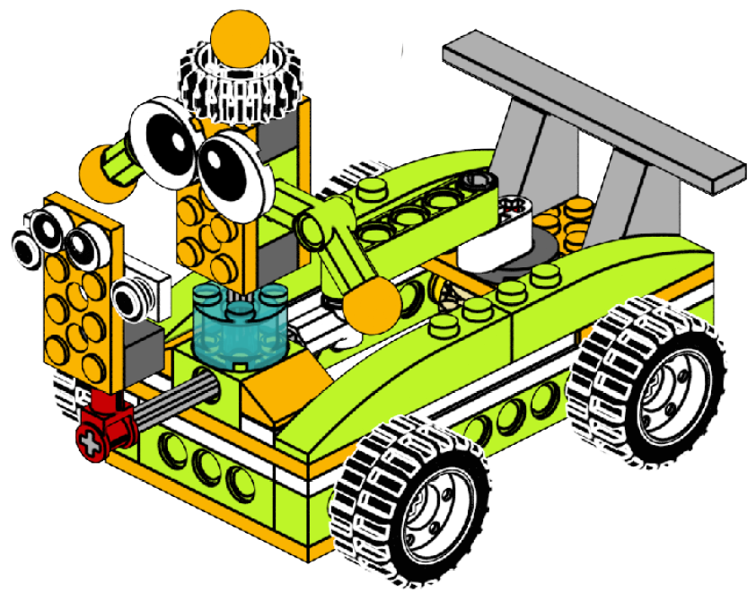 Car With Yl Man 3 | Robot Master Premium STEM Kit | Makerzoid